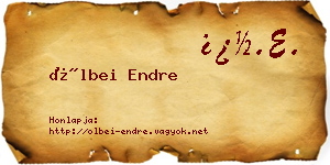 Ölbei Endre névjegykártya